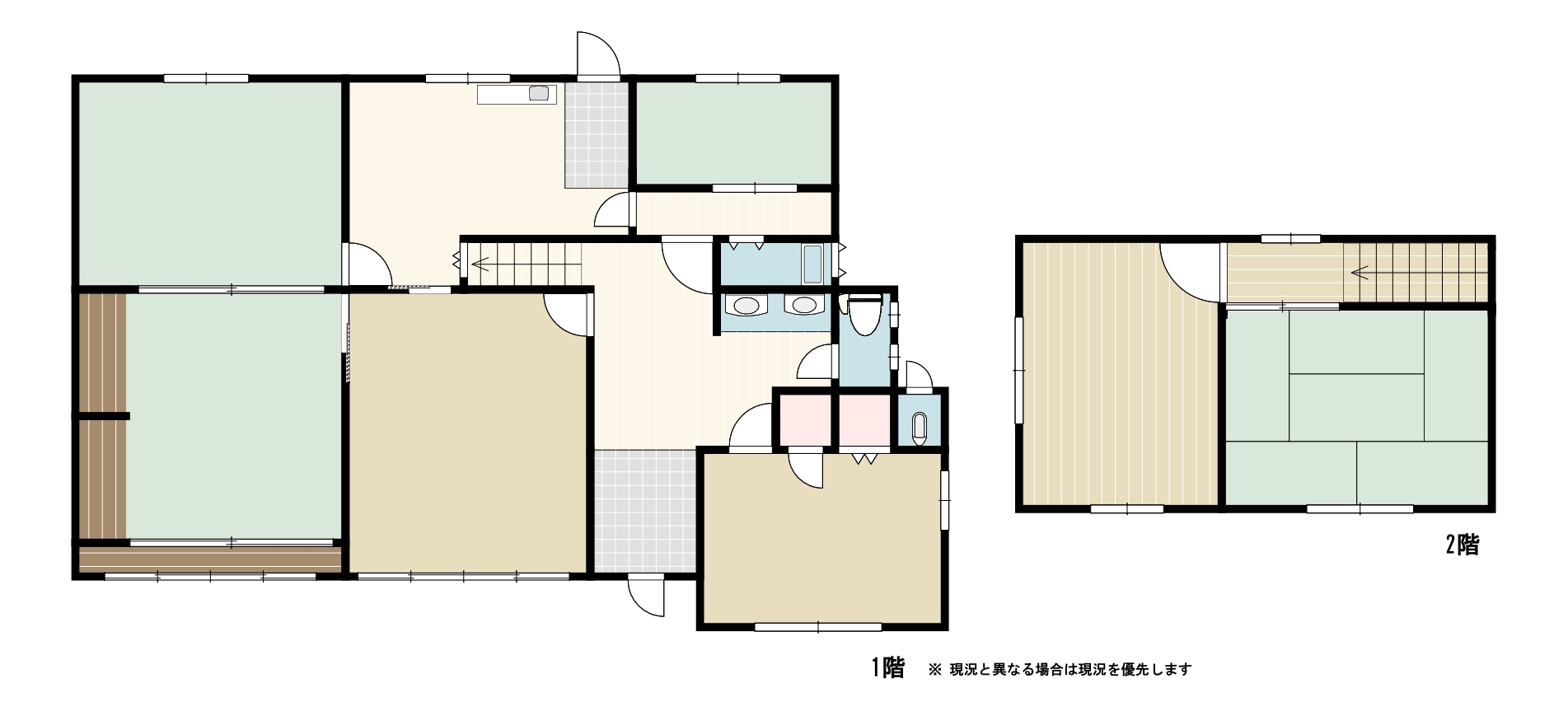 伊川谷町長坂 戸建の間取り図