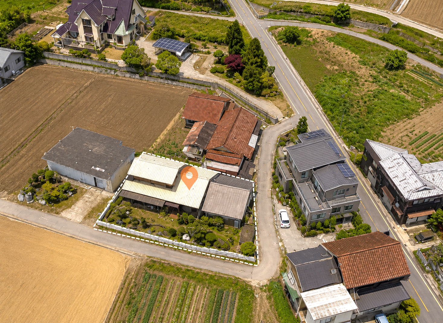 岩岡中古戸建の航空写真